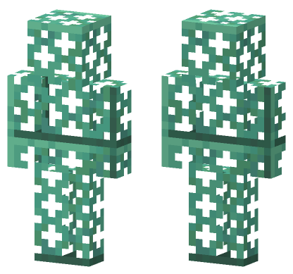 Oxidized Copper Grate Minecraft Bedrock skin