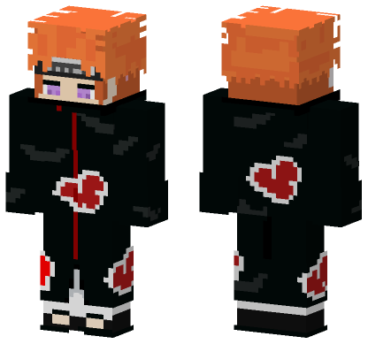 Pain Jutsu Akatsuki Skin Minecraft Bedrock skin