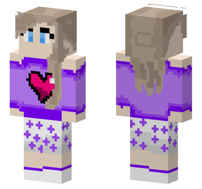 Pajamas Girl 6304112 Minecraft Bedrock skin