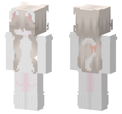 Pale Blonde Anime Girl Minecraft Bedrock skin