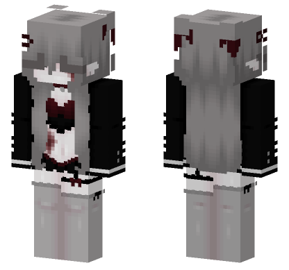 Pale Vampire Girl Minecraft Bedrock skin