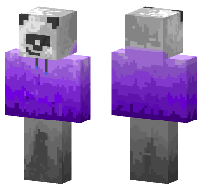 Panda Hoodie Sweatpants Minecraft Bedrock skin