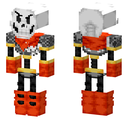 Papyrus Undertale New Era Minecraft Bedrock skin