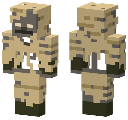 Parched Desert Outfit Minecraft Bedrock skin
