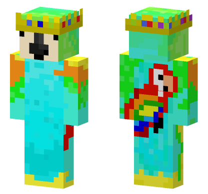 Parrot Skin Minecraft Bedrock skin