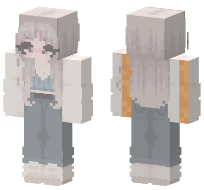 Pastel Bunny Girl Minecraft Bedrock skin