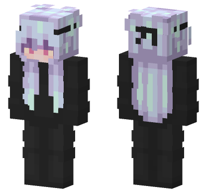 Pastel Hair Girl Minecraft Bedrock skin