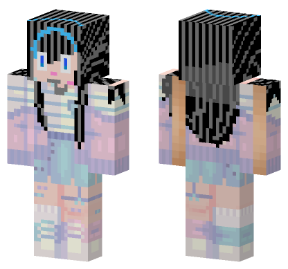 Pastel Harajuku Angelicmoon Minecraft Bedrock skin