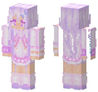 Pastel Kawaii Outfit Minecraft Bedrock skin