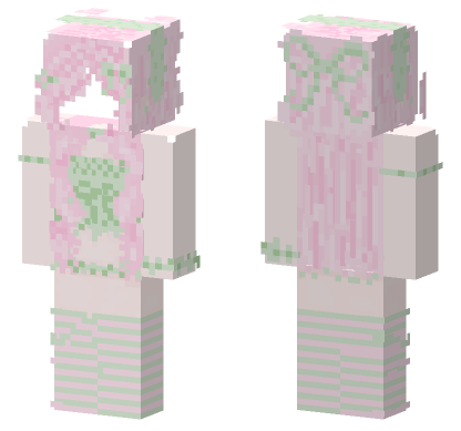 Pastel Kawaii Outfit Minecraft Bedrock skin