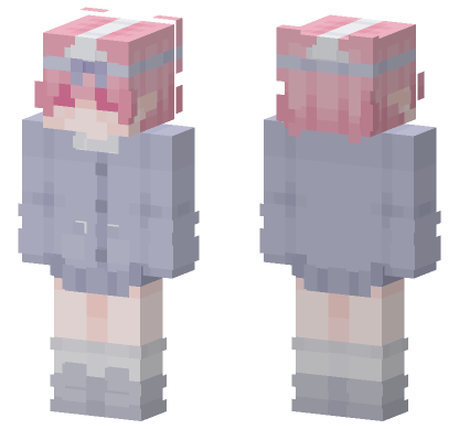Pastel School Uniform Minecraft Bedrock skin