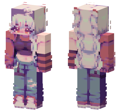 Pastel Schoolgirl Outfit Minecraft Bedrock skin