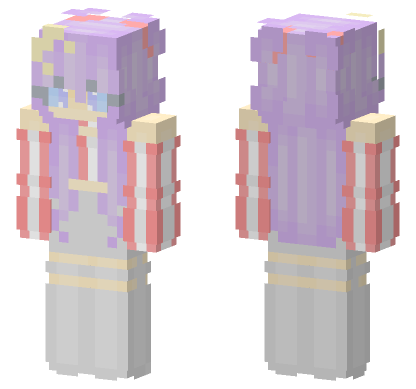 Pastel Side HD Minecraft Bedrock skin