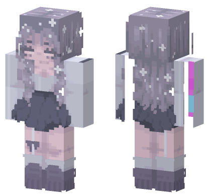 Pastel Starry Night Skin Minecraft Bedrock skin
