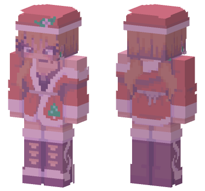 Pastel Winter Outfit Minecraft Bedrock skin