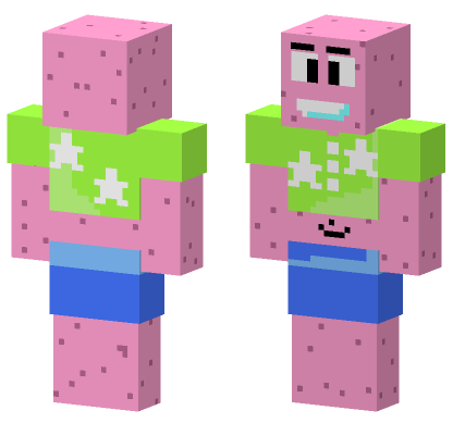 Patrick Star Show Edition Minecraft Bedrock skin