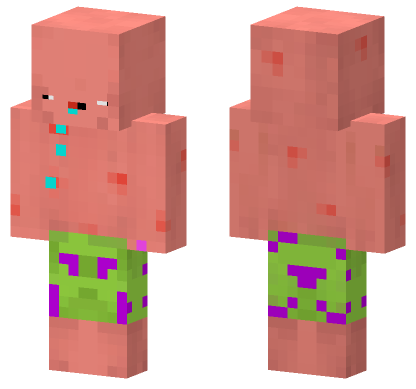 Patrick Star Skin Minecraft Bedrock skin