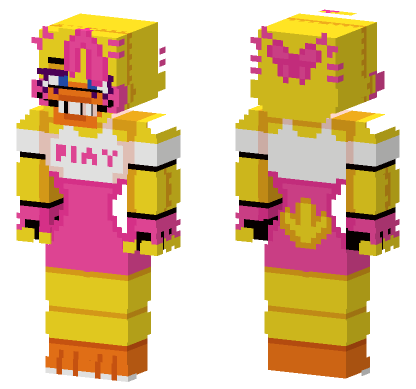 Performer Toy Chica Minecraft Bedrock skin