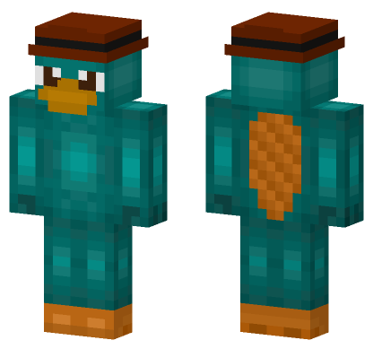 Perry The Platypus Minecraft Bedrock skin