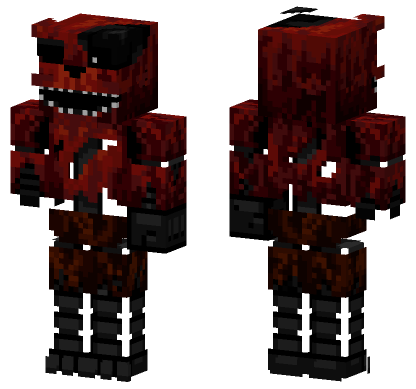 Phantom Foxy Skin Minecraft Bedrock skin