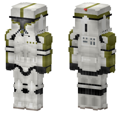 Phase I Clone Trooper Sergeant Minecraft Bedrock skin