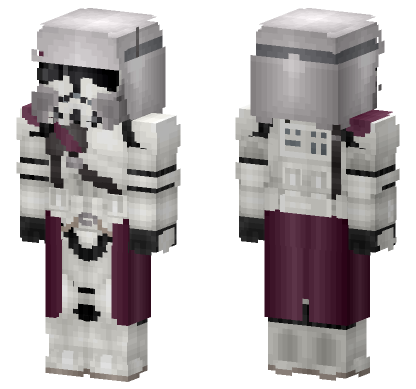Phase II Clone Commander Bacara Minecraft Bedrock skin