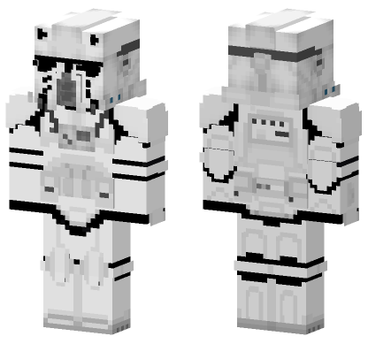 Phase II Clone Pilot Star Wars Minecraft Bedrock skin