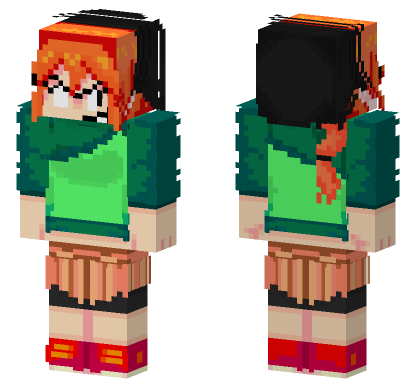 Pico Genderswap Mod Minecraft Bedrock skin