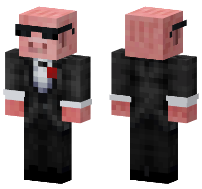 Pig In Tuxedo Minecraft Bedrock skin