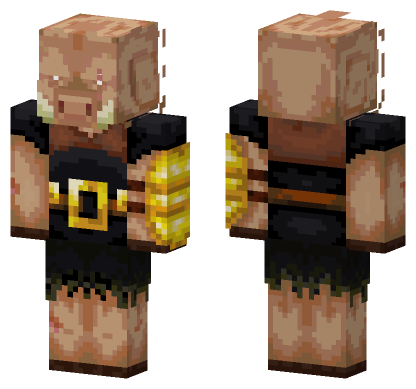 Piglin Brute Skin Minecraft Bedrock skin