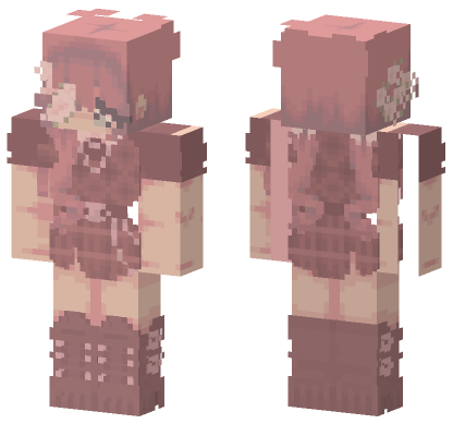 Pink Aesthetic Outfit Minecraft Bedrock skin