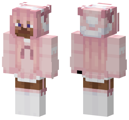 Pink Aesthetic Outfit Minecraft Bedrock skin