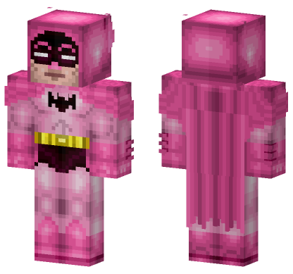 Pink Batsuit Detective Minecraft Bedrock skin