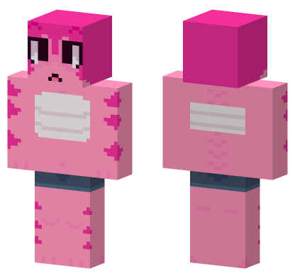 Pink Blob Monster Minecraft Bedrock skin