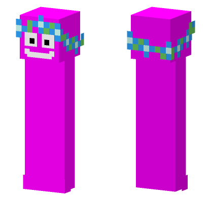 Pink Blob With Flowers Minecraft Bedrock skin