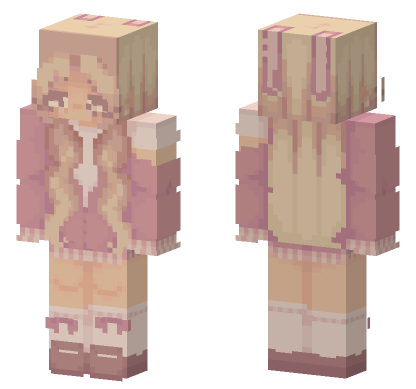 Pink Blossom Skin Minecraft Bedrock skin