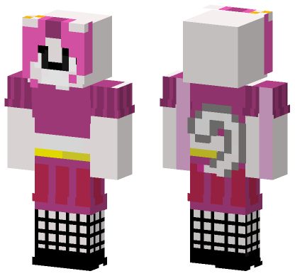Pink Cat Girl Minecraft Bedrock skin