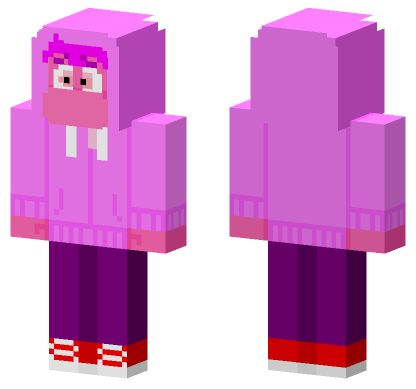 Pink Cat Pajamas Minecraft Bedrock skin