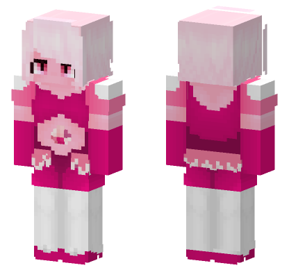Pink Diamond Outfit Minecraft Bedrock skin