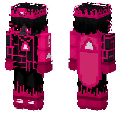 Pink Geometric Pattern Minecraft Bedrock skin