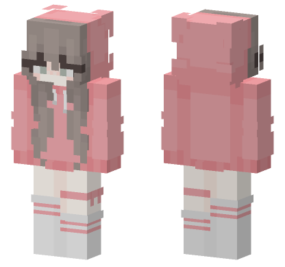 Pink Hoodie 6402917 Minecraft Bedrock skin