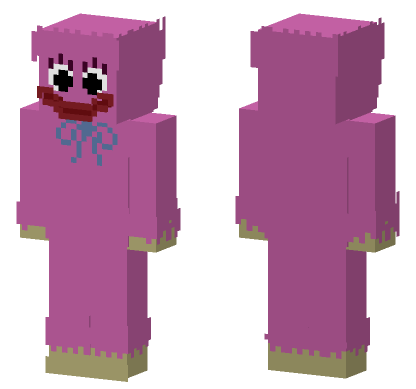 Pink Huggy Wuggy Minecraft Bedrock skin