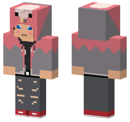 Pink Jacket Girl Minecraft Bedrock skin