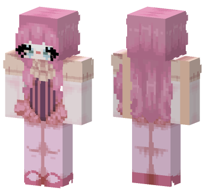 Pink Jester Skin Minecraft Bedrock skin