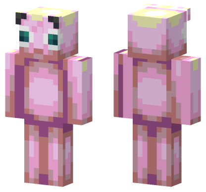 Pink Jigglypuff Minecraft Bedrock skin