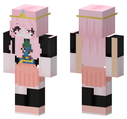 Pink Kawaii Bunny Girl Minecraft Bedrock skin