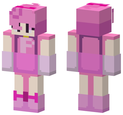 Pink Magical Girl Outfit Minecraft Bedrock skin