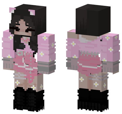 Pink Panda Outfit Minecraft Bedrock skin