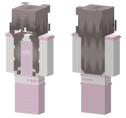 Pink Pastel Dress Minecraft Bedrock skin