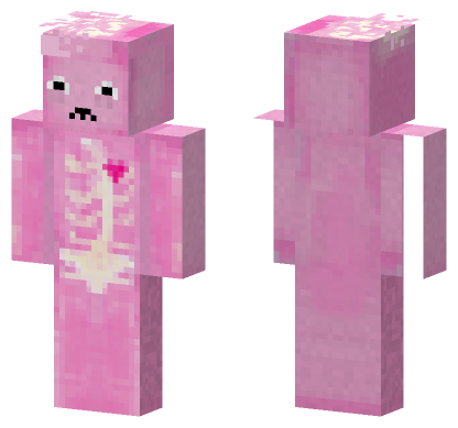 Pink Petrified Patient Minecraft Bedrock skin